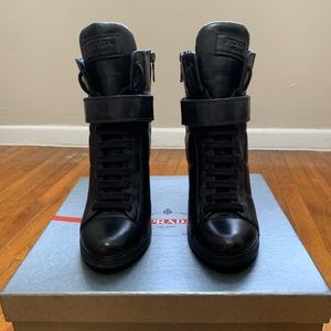 Women’s Prada Nappa Nero booties size 40